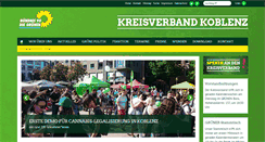 Desktop Screenshot of gruene-koblenz.de